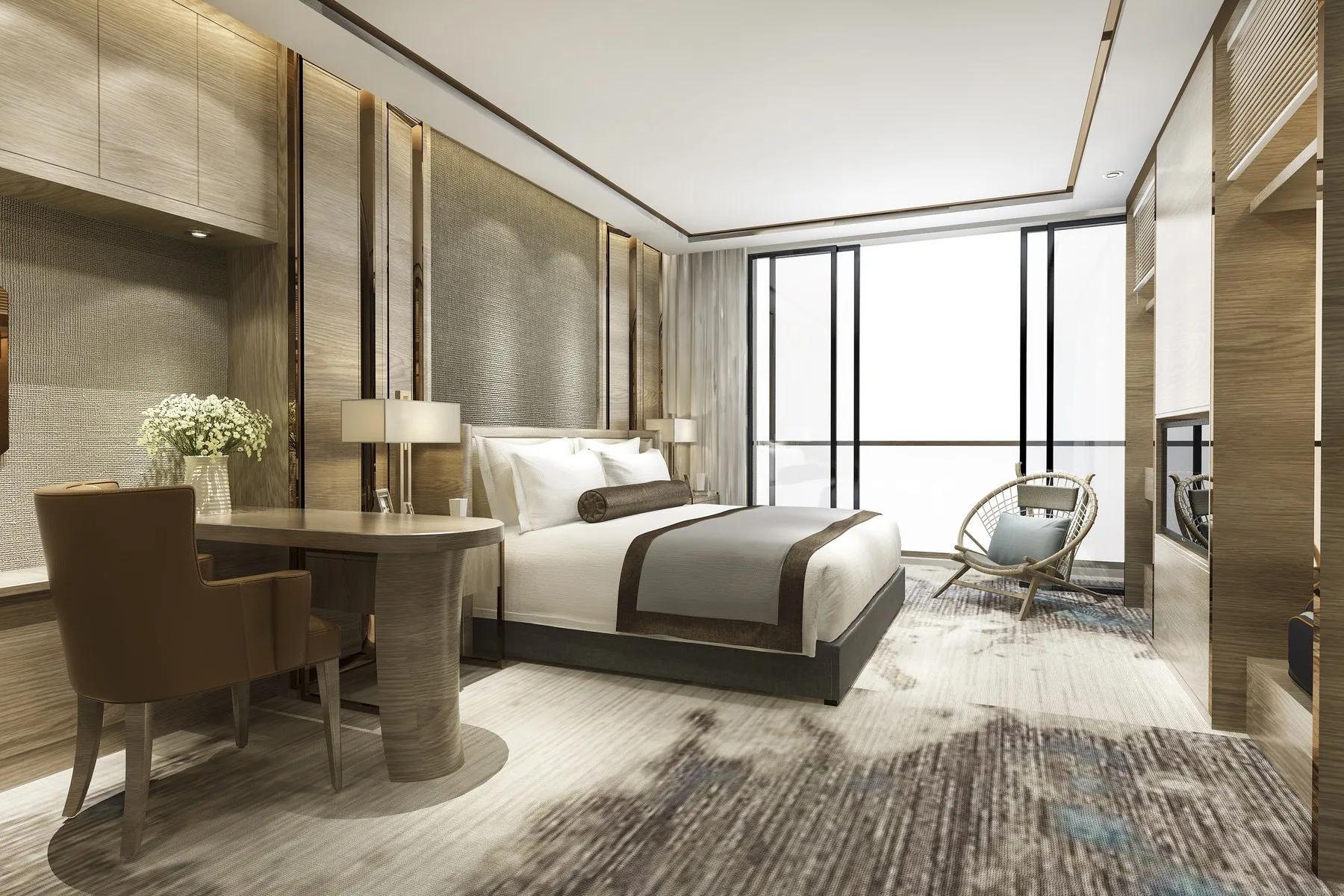Otel odasındaki konuk ekipmanları